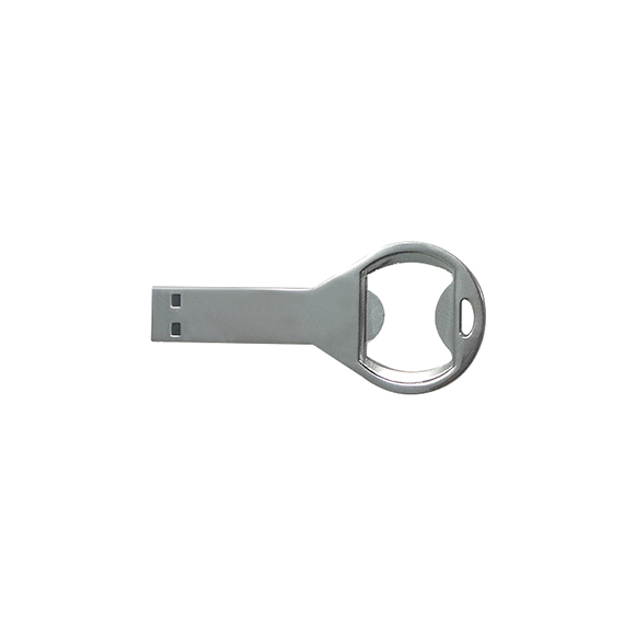 Custom company brand custom preloading metal bottle opener shaped usb storage device LWU670