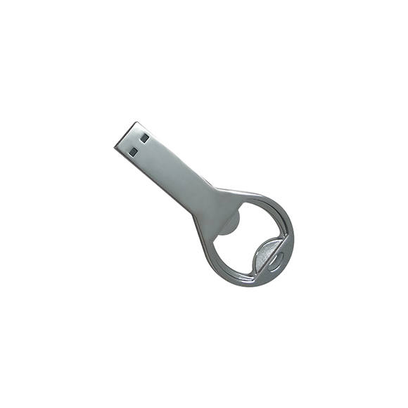 Custom company brand custom preloading metal bottle opener shaped usb storage device LWU670