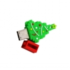 Wholesale bulk cheap full real capacity Christmas tree shaped 2gb flash drive LWU804