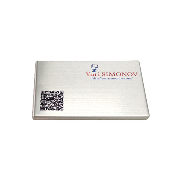 Custom full color logo printing metal usb business card LWU838