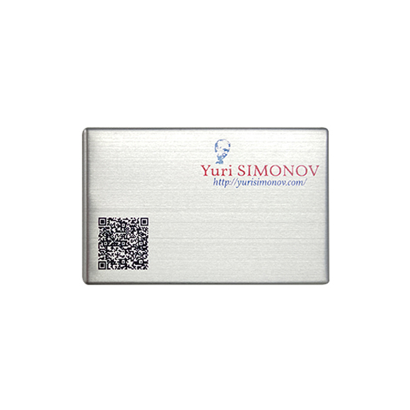 Custom full color logo printing metal usb business card LWU838