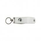 Metal Usb Drives - Embossed or stamping Cheapest leather usb flash drive keychain LWU304