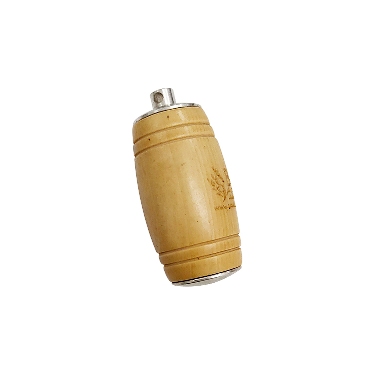 Factory direct price barile bottle shaped Wooden flash drive LWU891