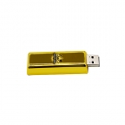 Metal Usb Drives - High quality metal custom logo Goldbar shaped flash drive 3.0 LWU1058