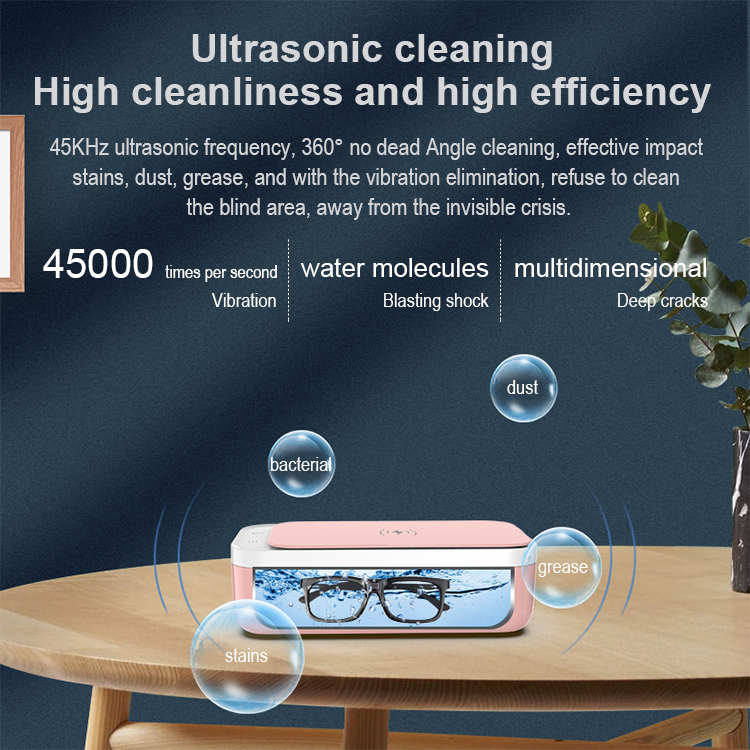 2021 new 10W Wireless Charger Disinfection Box Ultrasonic cleaner LWS-6057