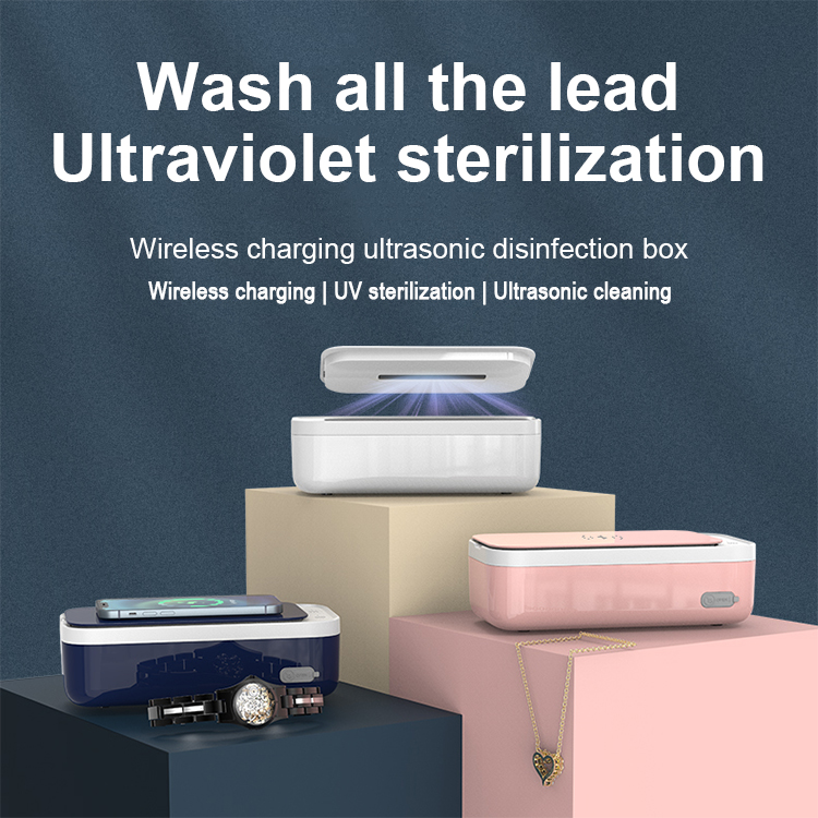 2021 new 10W Wireless Charger Disinfection Box Ultrasonic cleaner LWS-6057