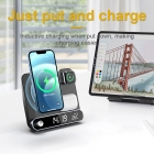 Wireless Charger - 2022 new arrival Alarm clock Date Temperature Wireless charger for phone headset iwatch LWS-003