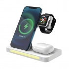 Wireless Charger - 2022 new arrival private mould 4 in 1 touch night light Wireless charging for phone headset iwatch LWS-1026