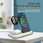 Wireless Charger - 2022 new arrival private mould 4 in 1 touch night light Wireless charging for phone headset iwatch LWS-1026