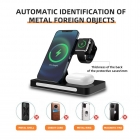 Wireless Charger - 2022 new arrival private mould 4 in 1 touch night light Wireless charging for phone headset iwatch LWS-1026