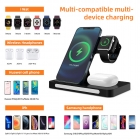 Wireless Charger - 2022 new arrival private mould 4 in 1 touch night light Wireless charging for phone headset iwatch LWS-1026