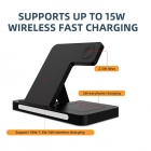 Wireless Charger - 2022 new arrival private mould 4 in 1 touch night light Wireless charging for phone headset iwatch LWS-1026