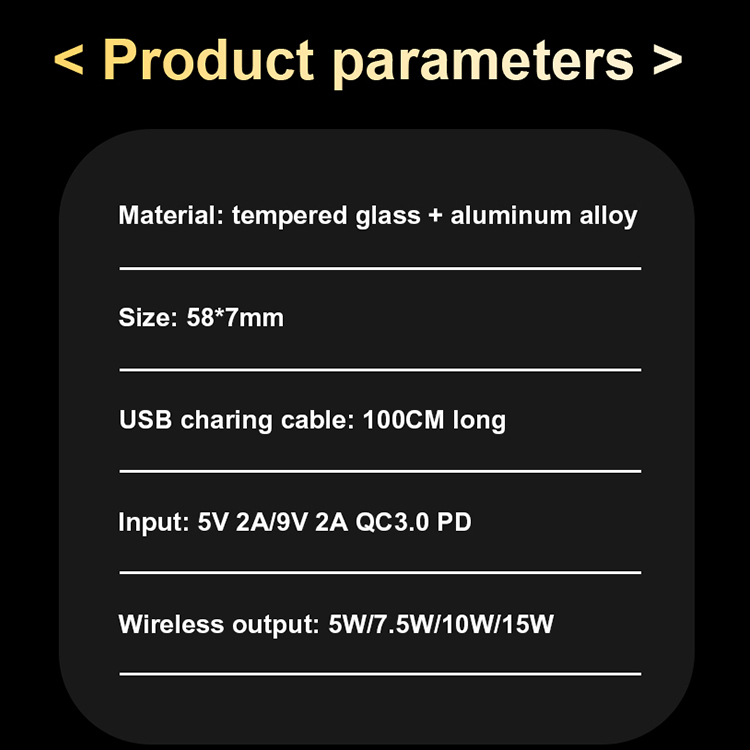 2023 new 15W fast charging Series- Transparent Magnetic Wireless Charger LWS-2050Q