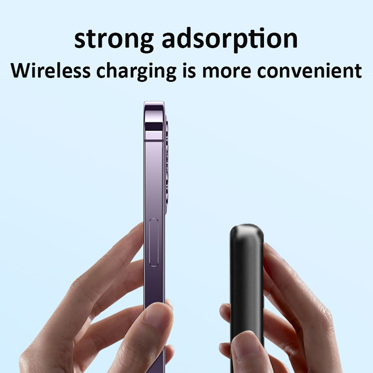 2023 new arrival private mould 20W Fast Charge 5000mAh Power Bank with 15W Magnetic Wireless Charger LWS-2033Q