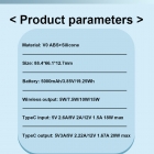 Wireless Charger - 2023 new arrival private mould 20W Fast Charge 5000mAh Power Bank with 15W Magnetic Wireless Charger LWS-2033Q