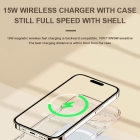 Wireless Charger - Best quality 22.5W Color Screen Fast Charge 10000mAh Power Bank with 15W Magnetic Wireless Charger LWS-2036Q