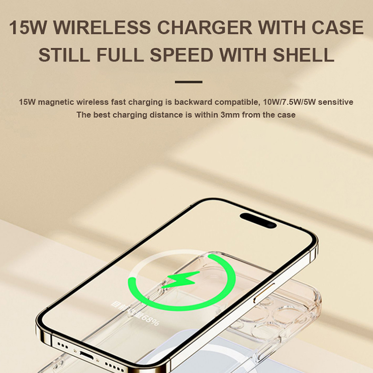 Best quality 22.5W Color Screen Fast Charge 10000mAh Power Bank with 15W Magnetic Wireless Charger LWS-2036Q