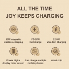 Wireless Charger - Best quality 22.5W Color Screen Fast Charge 10000mAh Power Bank with 15W Magnetic Wireless Charger LWS-2036Q