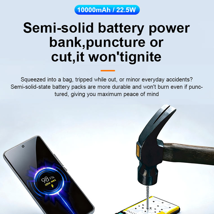 2026 new 10000mAh 22.5W Semi-Solid-State Power Bank LT132