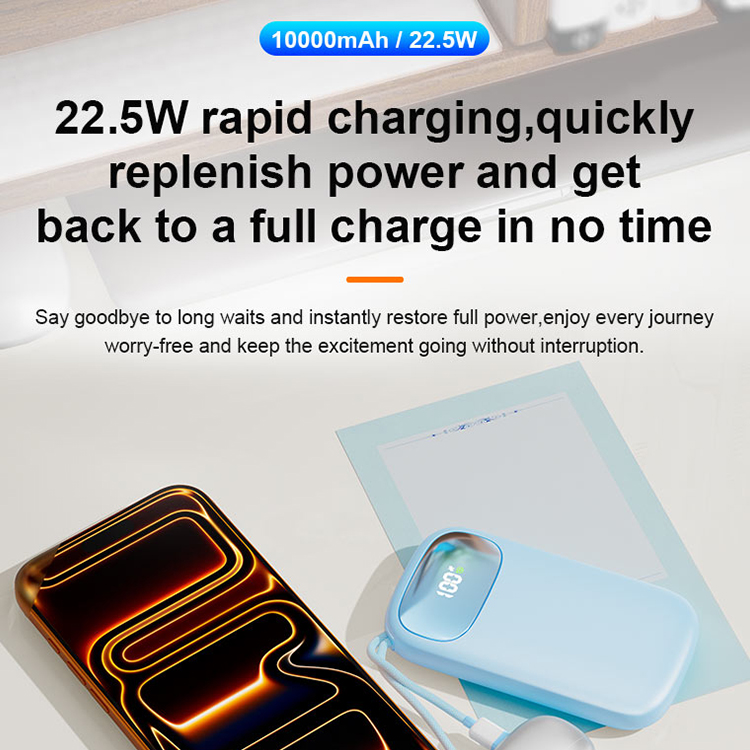 2026 new 10000mAh 22.5W Semi-Solid-State Power Bank LT132
