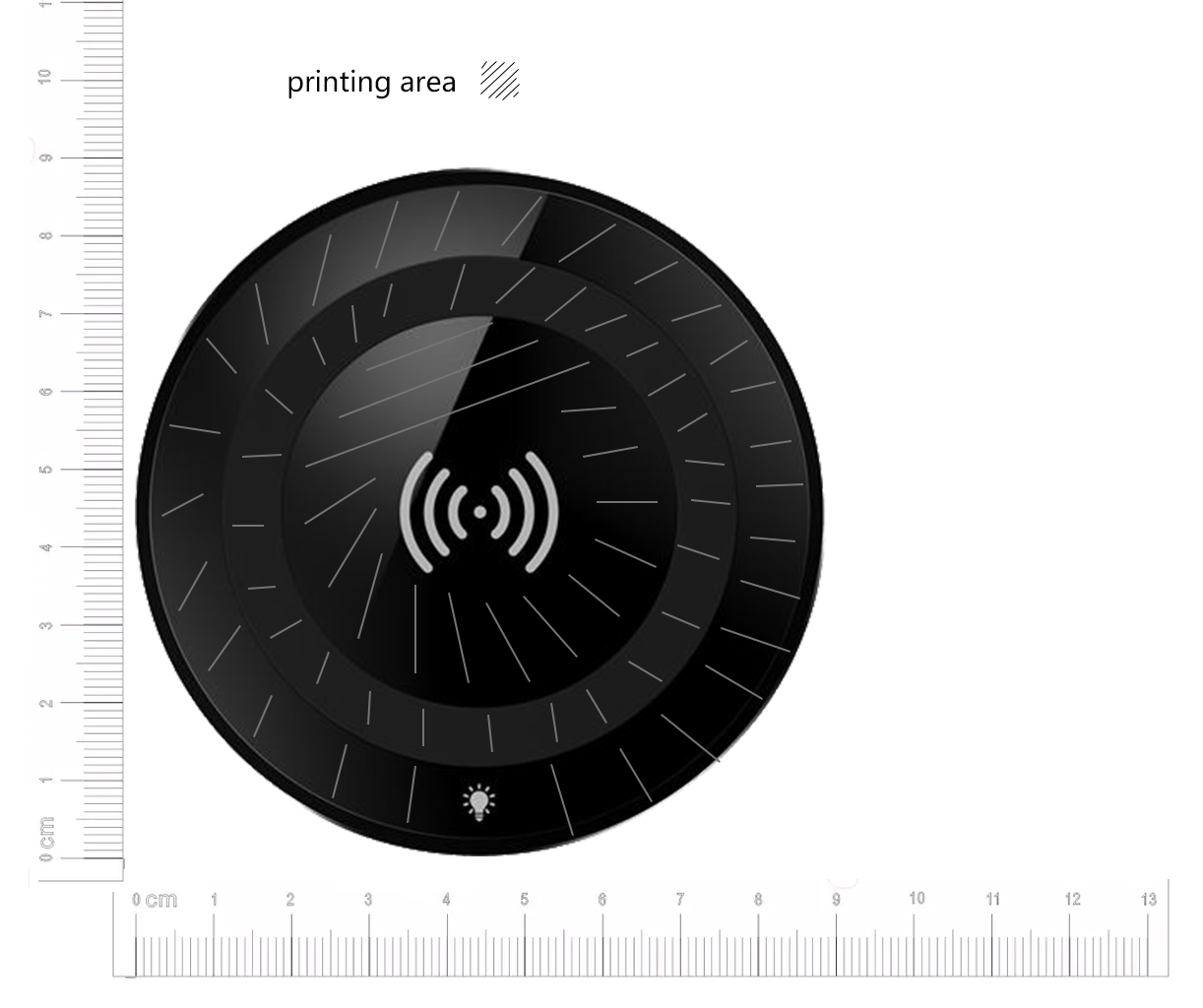 2020 New arrival cool LED night ligtht type c fast wireless charger LWU-Q30 