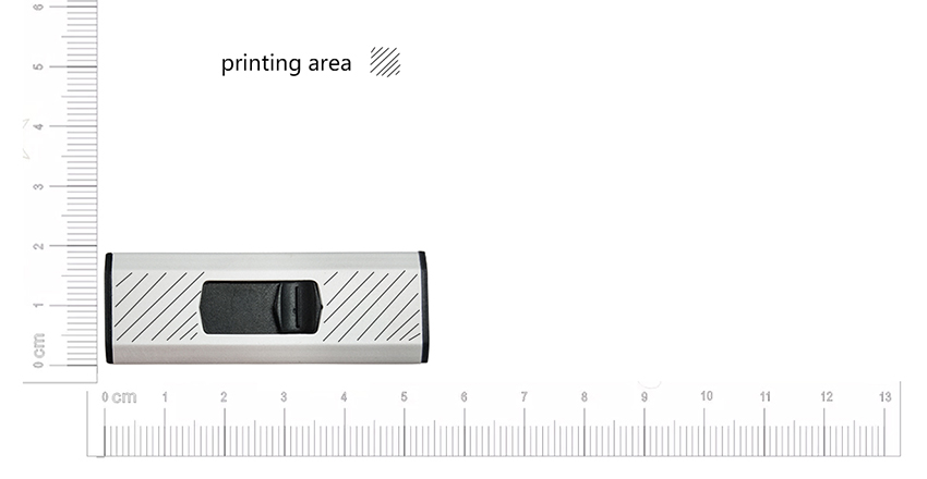 Full real capacity push-pull style thumb drive LWU367