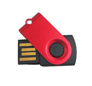 Mini swivel metal usb key LWU460