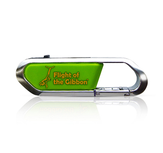 Metal carabiner shaped usb flash LWU702