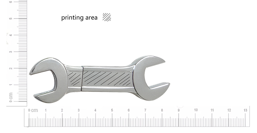 metal spanner shaped bulk flash drives LWU704