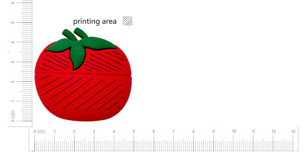 Tomato shaped usb jump drive LWU899