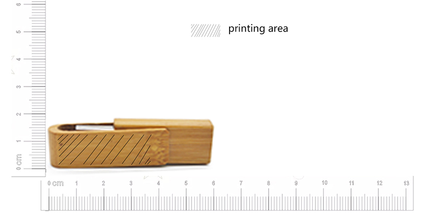 Eco-friendly twister wood bamboo usb stick LWU983