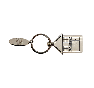 Metal house shaped cute flash drives LWU984